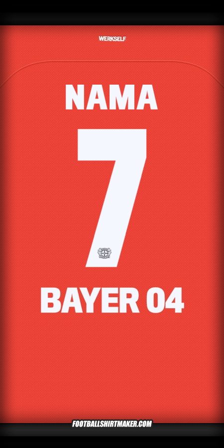 Jersey Bayer 04 Leverkusen Cup 2024/2025 -  nama - 7