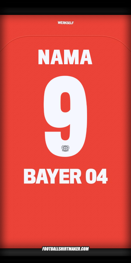 Jersey Bayer 04 Leverkusen Cup 2024/2025 -  nama - 9