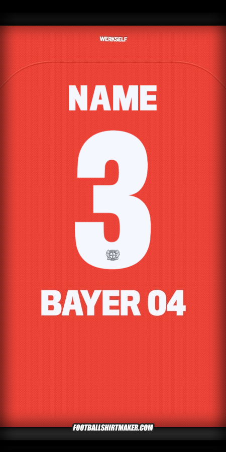 Jersey Bayer 04 Leverkusen Cup 2024/2025 -  name - 3