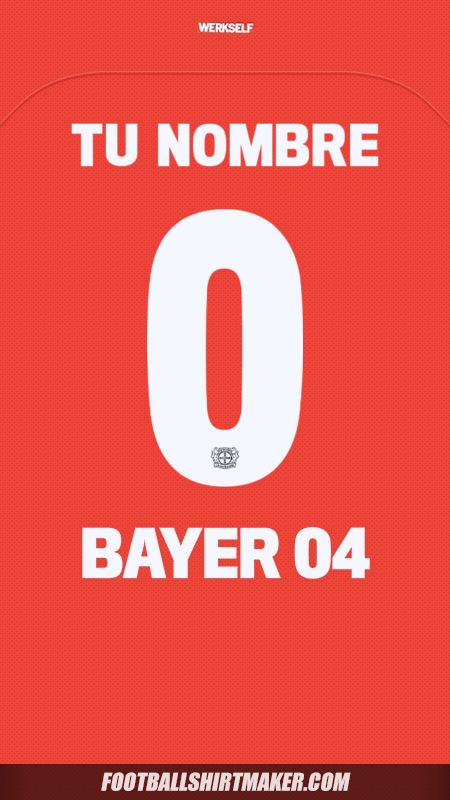 Jersey Bayer 04 Leverkusen 2024/2025 Cup -  tu nombre - 0