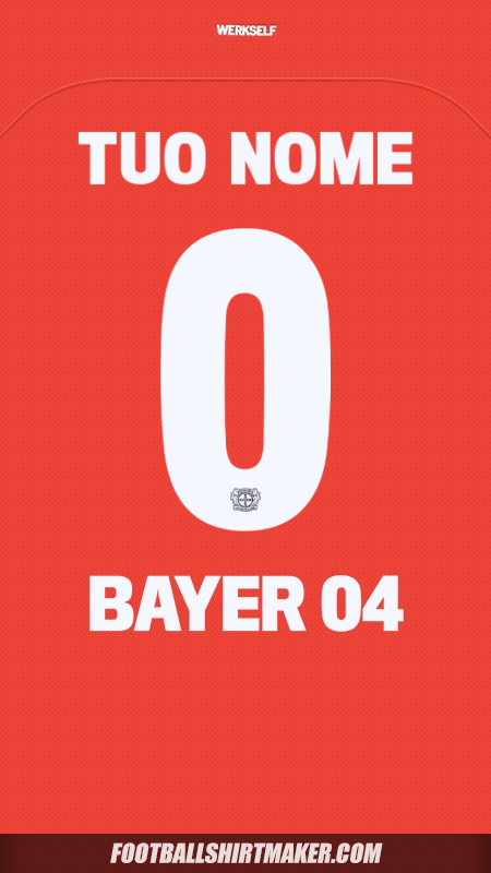 Maglia Bayer 04 Leverkusen 2024/2025 Cup -  tuo nome - 0