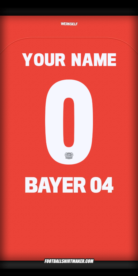 Jersey Bayer 04 Leverkusen 2024/2025 Cup -  your name - 0