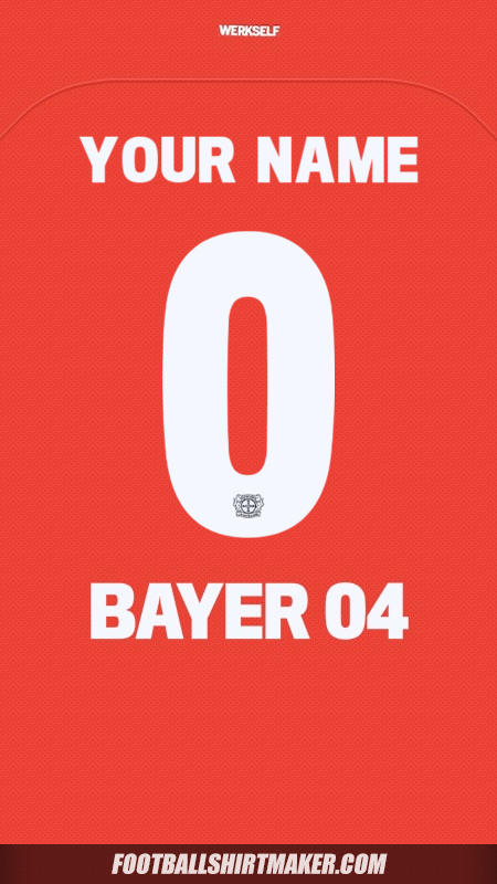 Jersey Bayer 04 Leverkusen 2024/2025 Cup -  your name - 0