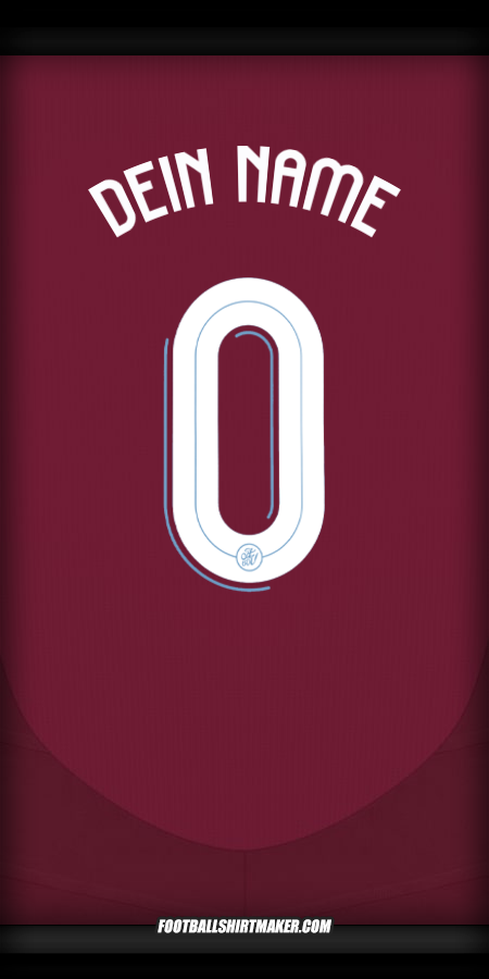 Trikot Aston Villa FC Cup 2024/2025 -  dein name - 0