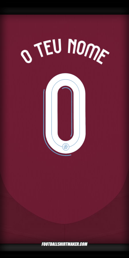 Camisola Aston Villa FC 2024/2025 Cup -  o teu nome - 0