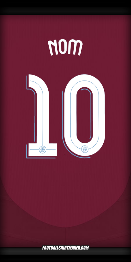 Maillot Aston Villa FC Cup 2024/2025 -  nom - 10