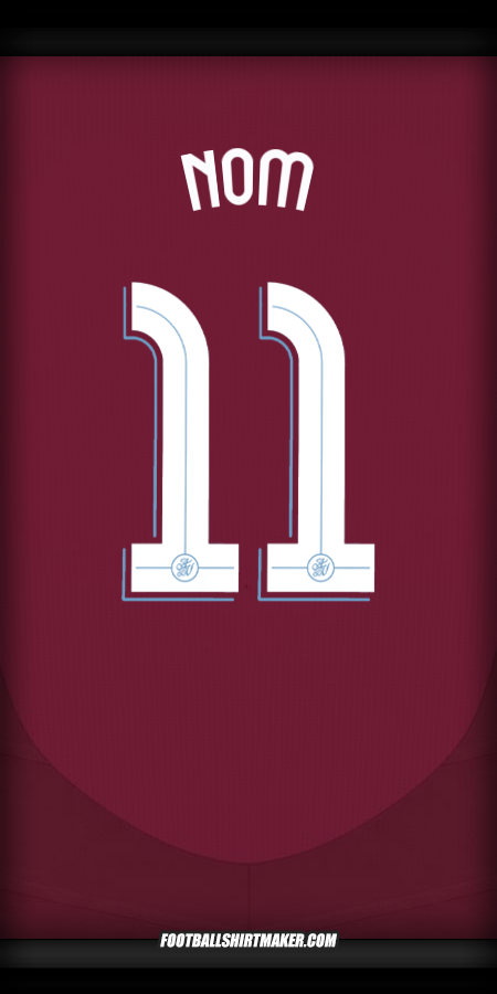 Maillot Aston Villa FC Cup 2024/2025 -  nom - 11
