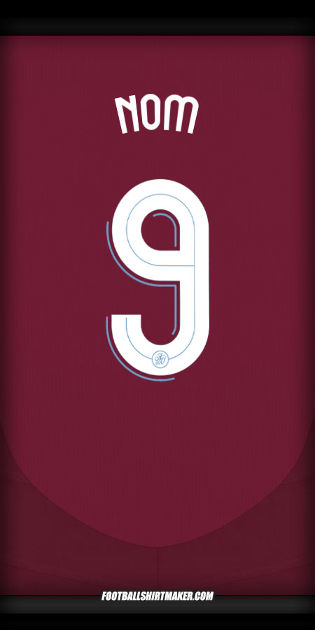 Maillot Aston Villa FC Cup 2024/2025 -  nom - 9
