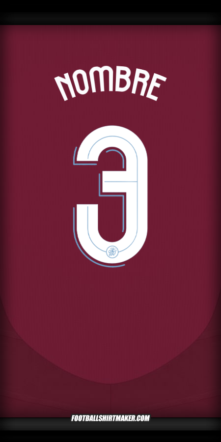Jersey Aston Villa FC Cup 2024/2025 -  nombre - 3