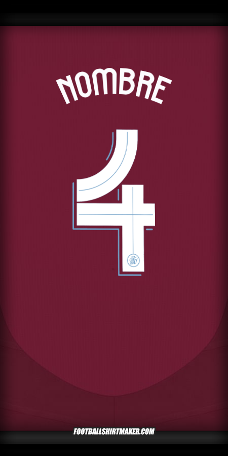 Jersey Aston Villa FC Cup 2024/2025 -  nombre - 4