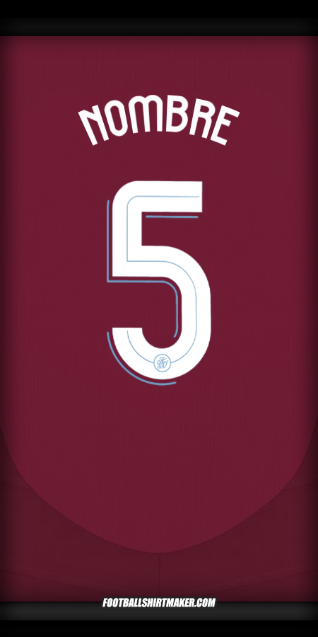 Camiseta Aston Villa FC Cup 2024/2025 -  nombre - 5