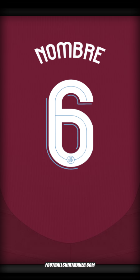 Jersey Aston Villa FC Cup 2024/2025 -  nombre - 6