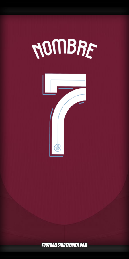 Camiseta Aston Villa FC Cup 2024/2025 -  nombre - 7