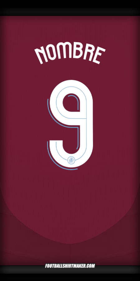 Jersey Aston Villa FC Cup 2024/2025 -  nombre - 9