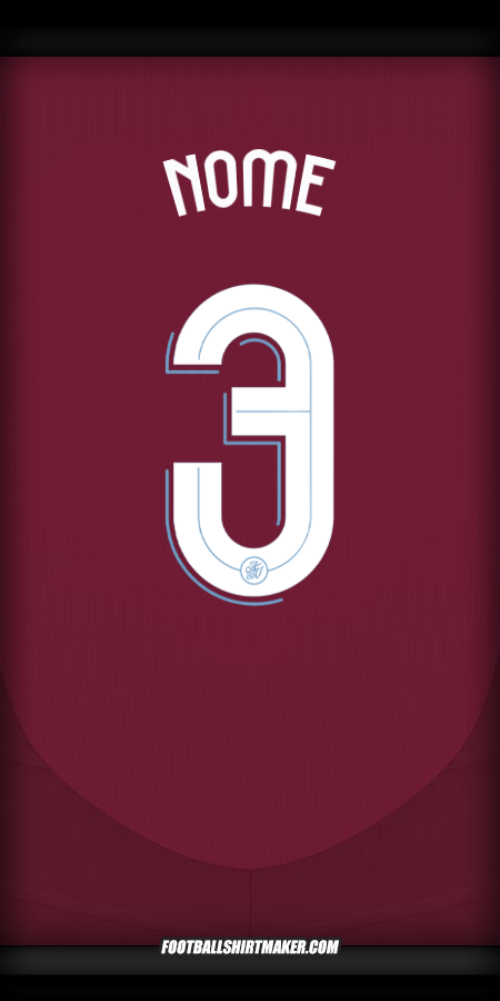 Camisa Aston Villa FC Cup 2024/2025 -  nome - 3