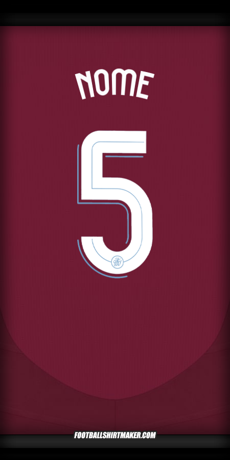 Camisola Aston Villa FC Cup 2024/2025 -  nome - 5