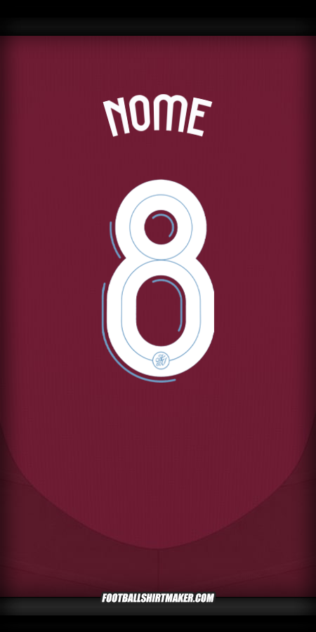 Camisa Aston Villa FC Cup 2024/2025 -  nome - 8