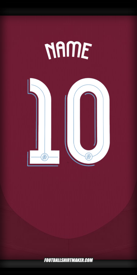 Trikot Aston Villa FC Cup 2024/2025 -  name - 10