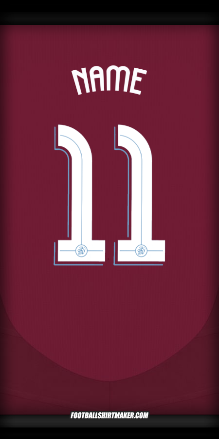 Shirt Aston Villa FC Cup 2024/2025 -  name - 11