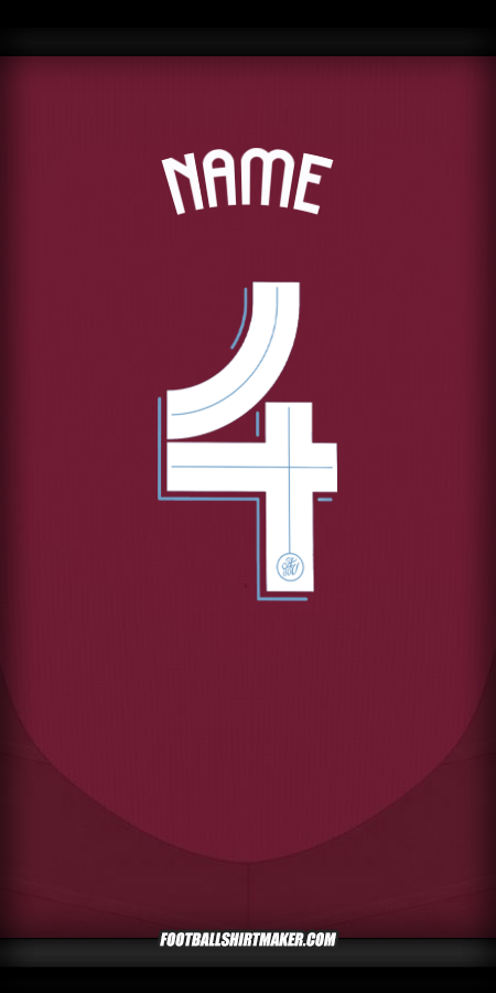 Shirt Aston Villa FC Cup 2024/2025 -  name - 4
