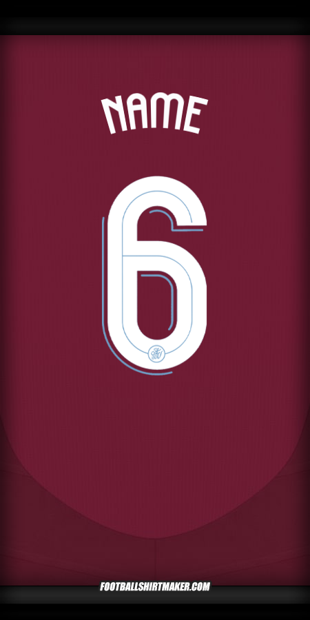 Jersey Aston Villa FC Cup 2024/2025 -  name - 6
