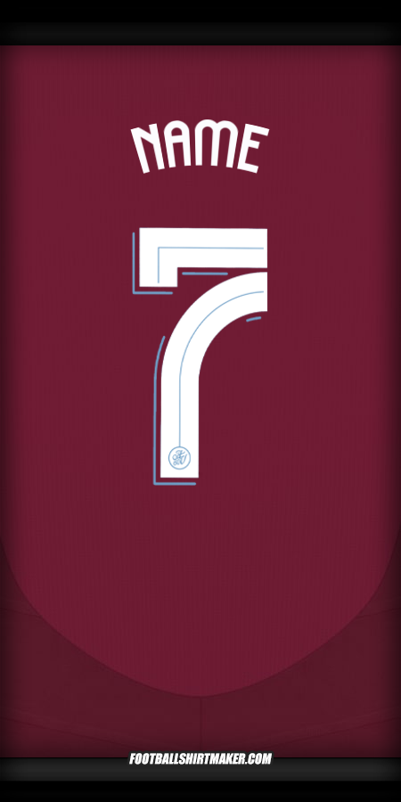 Trikot Aston Villa FC Cup 2024/2025 -  name - 7