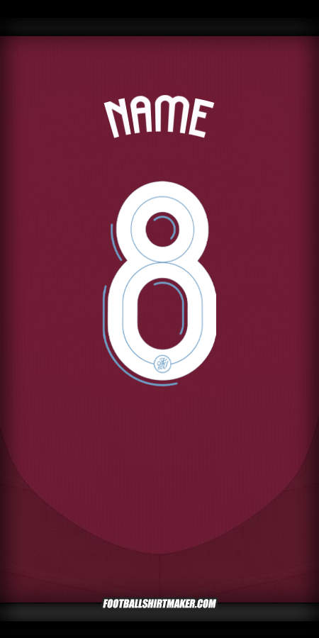 Jersey Aston Villa FC Cup 2024/2025 -  name - 8