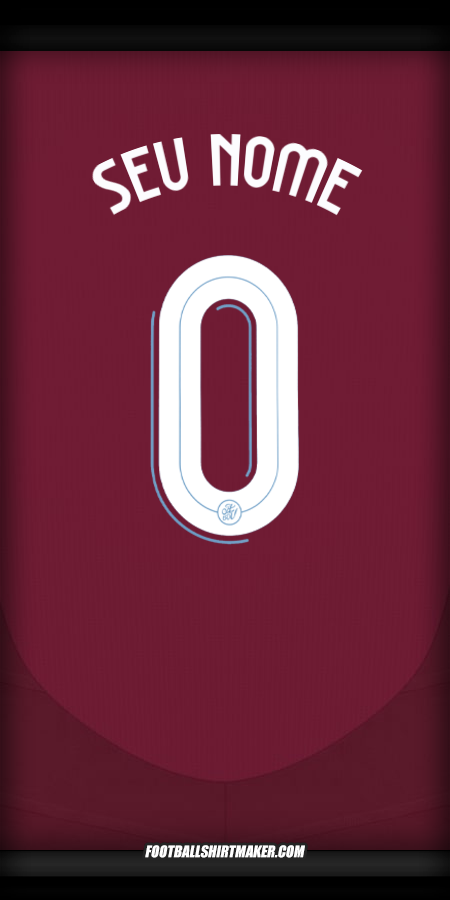 Camisa Aston Villa FC Cup 2024/2025 -  seu nome - 0