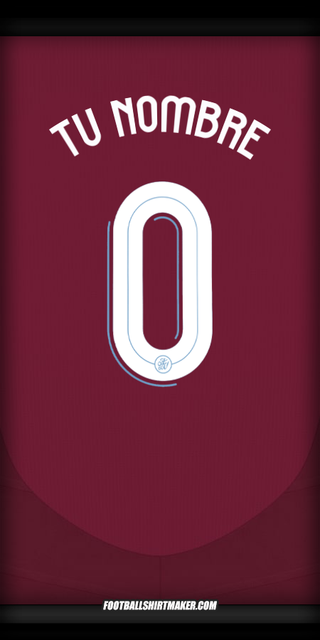 Camiseta Aston Villa FC Cup 2024/2025 -  tu nombre - 0