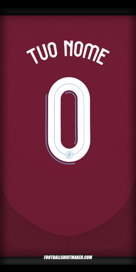 Maglia Aston Villa FC 2024/2025 Cup -  tuo nome - 0