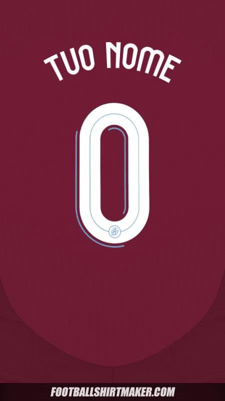 Maglia Aston Villa FC 2024/2025 Cup -  tuo nome - 0