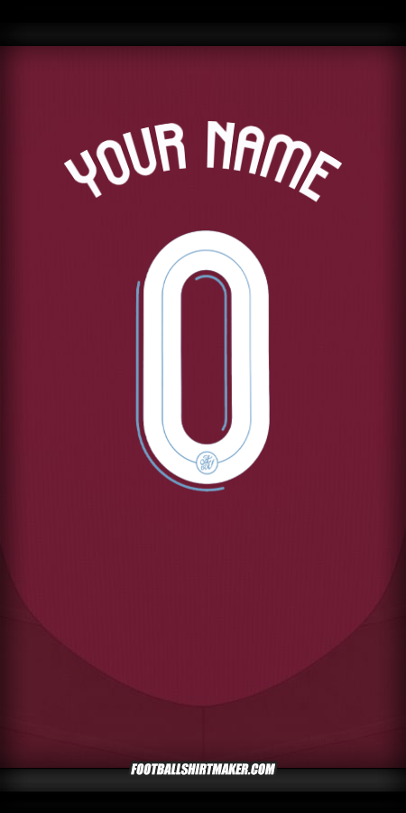 Jersey Aston Villa FC 2024/2025 Cup -  your name - 0
