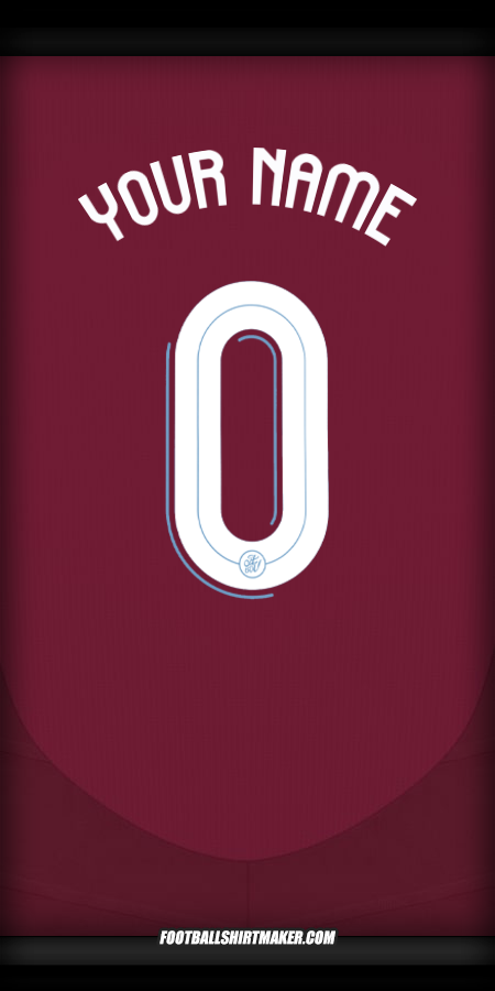 Jersey Aston Villa FC Cup 2024/2025 -  your name - 0