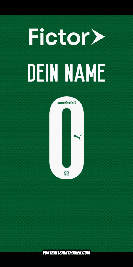 Trikot Palmeiras 2025 -  dein name - 0