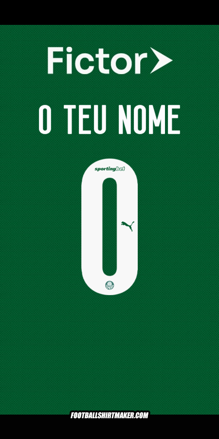 Camisola Palmeiras 2025 -  o teu nome - 0
