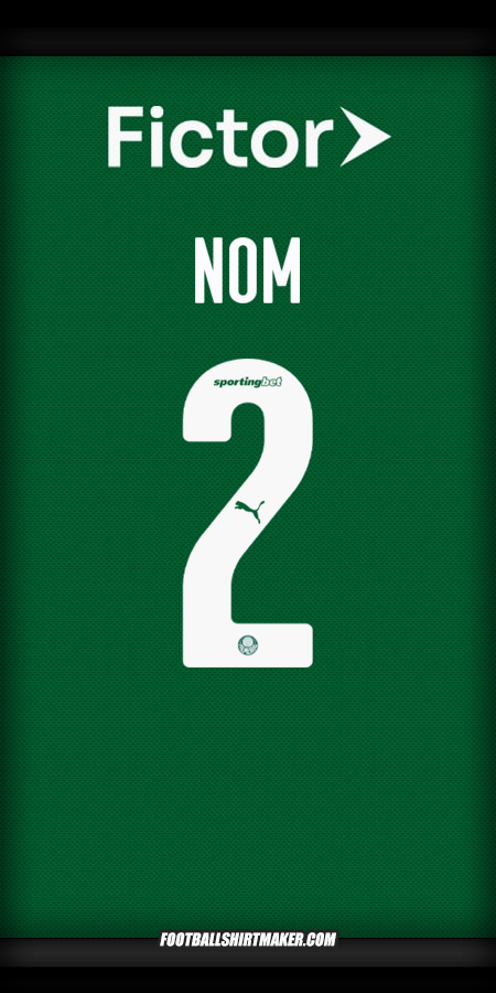 Maillot Palmeiras 2025 -  nom - 2