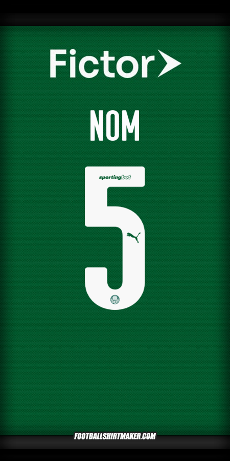 Maillot Palmeiras 2025 -  nom - 5