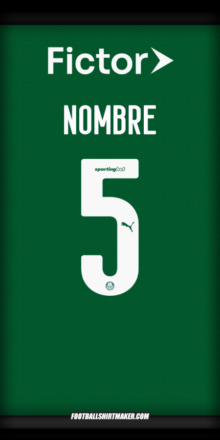 Camiseta Palmeiras 2025 -  nombre - 5