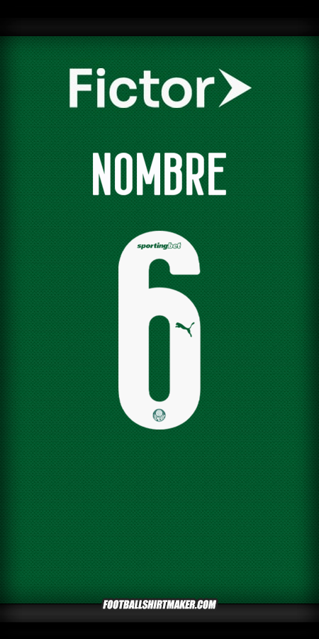Jersey Palmeiras 2025 -  nombre - 6