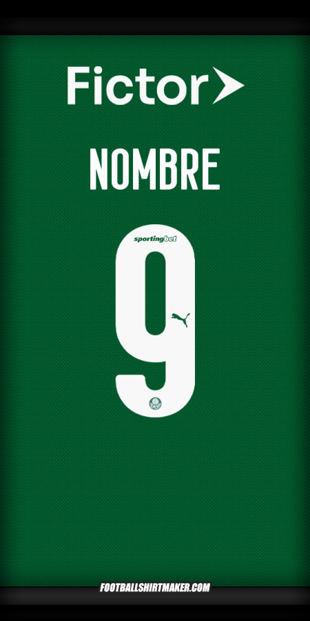 Jersey Palmeiras 2025 -  nombre - 9