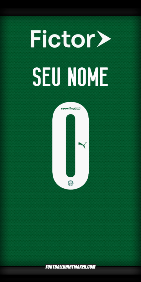 Camisa Palmeiras 2025 -  seu nome - 0