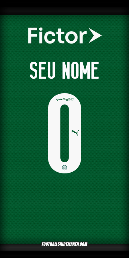 Camisa Palmeiras 2025 -  seu nome - 0