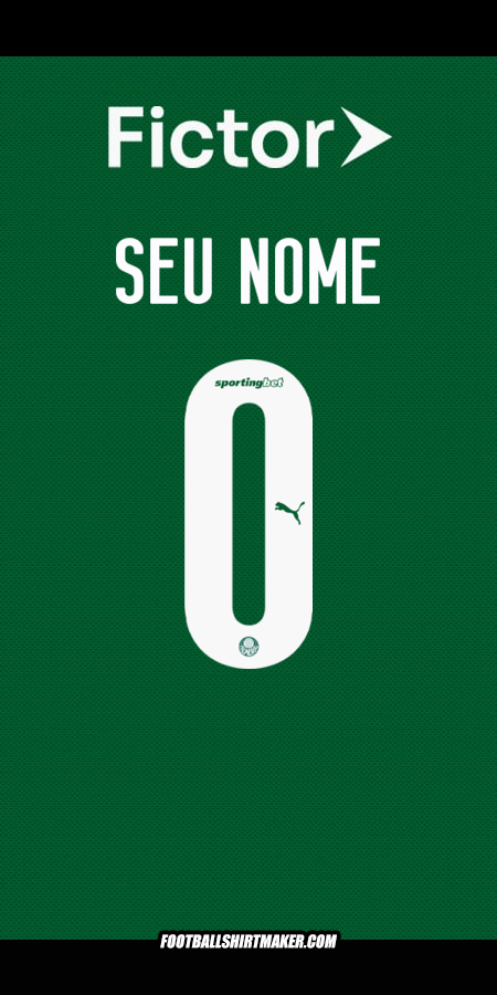 Camisa Palmeiras 2025 -  seu nome - 0
