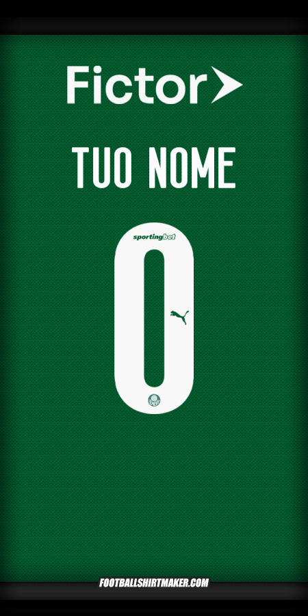 Maglia Palmeiras 2025 -  tuo nome - 0
