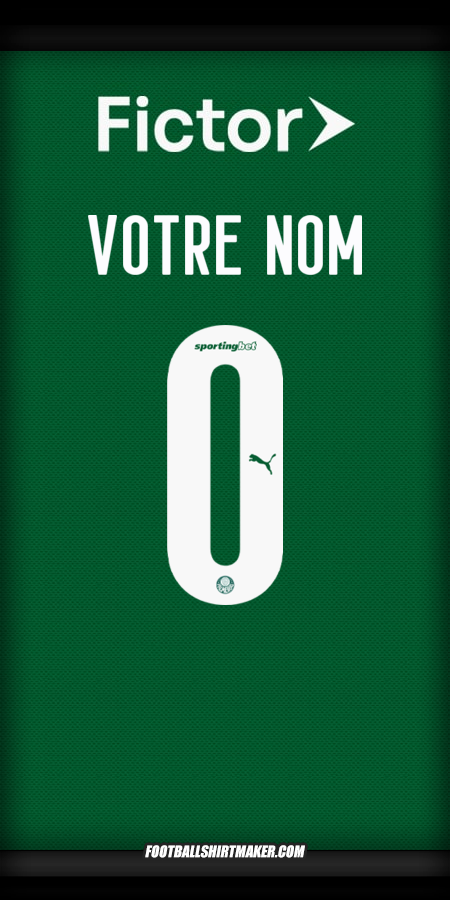 Maillot Palmeiras 2025 -  votre nom - 0