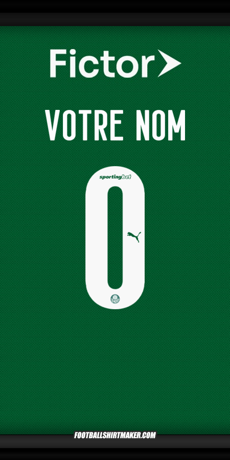 Maillot Palmeiras 2025 -  votre nom - 0