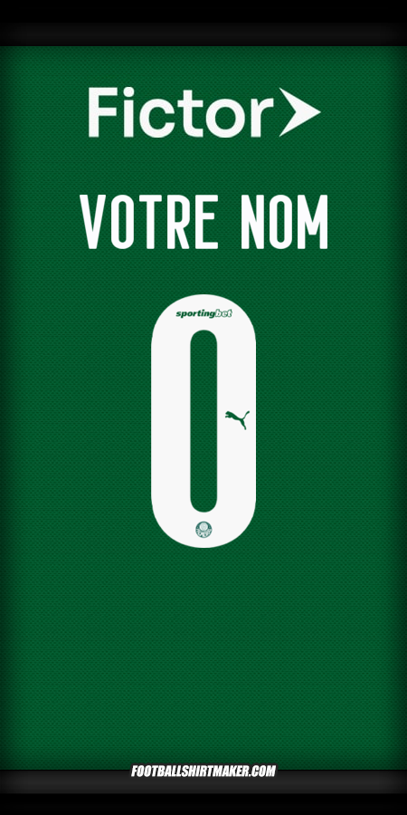 Maillot Palmeiras 2025 -  votre nom - 0