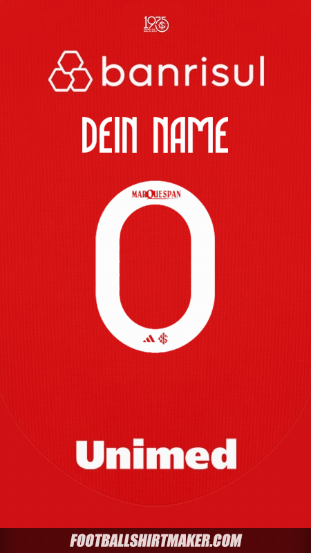 Trikot Internacional 2025 -  dein name - 0
