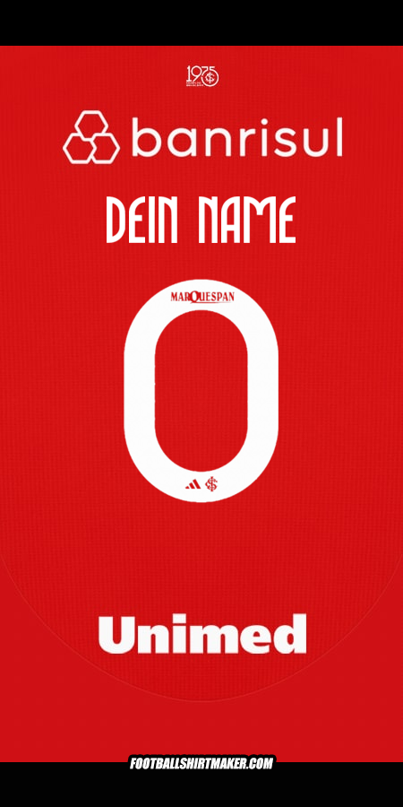 Trikot Internacional 2025 -  dein name - 0