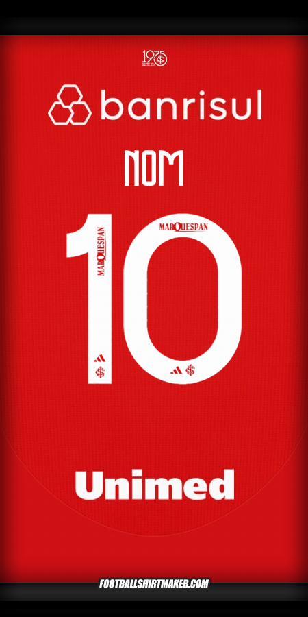 Maillot Internacional 2025 -  nom - 10